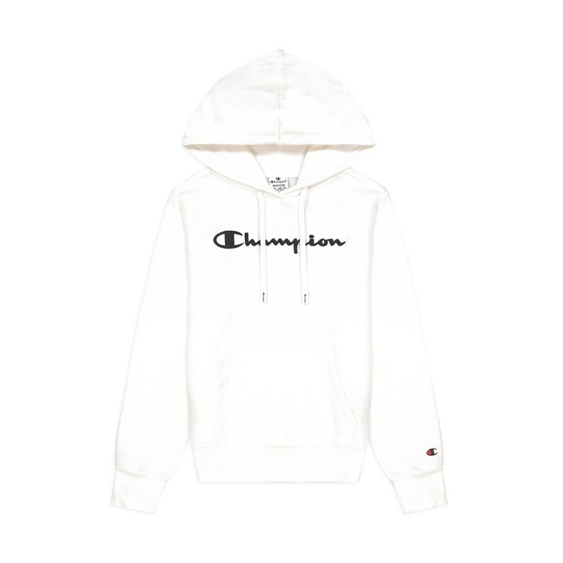 Champion Felpa Con Cappuccio Logo Bianco Donna - Acquista online su  Sportland