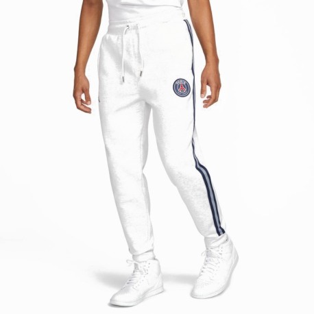 Nike Pantaloni Con Polsino Psg Jordan Bianco Uomo