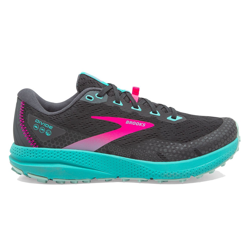 Image of Brooks Divide 3 Nero Ebony Porcelain - Scarpe Trail Running Donna EUR 37,5 / US 6,5068