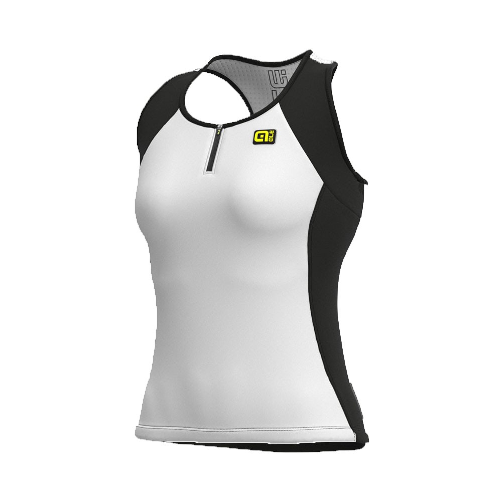 Image of Ale' Top Ciclismo Color Block Bianco Donna L