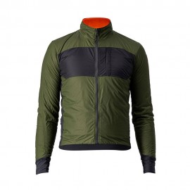 Castelli Giacca Ciclismo Unlimited Puffy Verde Grigio Uomo