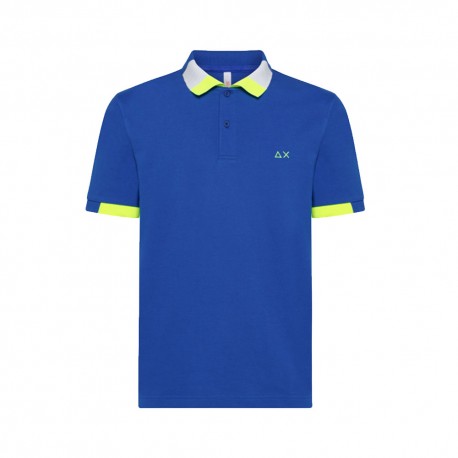 Sun 68 Polo Multicolore Blu Uomo