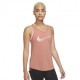 Nike Canotta Running Swoosh Lt Madder Root Bianco Donna