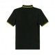 Fred Perry Polo Collo Bordino Nero Giallo Uomo