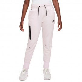 Nike Pantaloni Con Polsino Tech Fleece Rosa Bianco Bambina