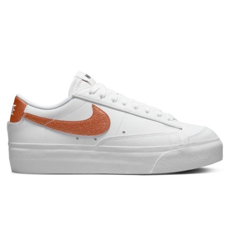 Nike Blazer Low Platform New Bianco Bronzo - Sneakers Donna