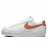 Nike Blazer Low Platform New Bianco Bronzo - Sneakers Donna