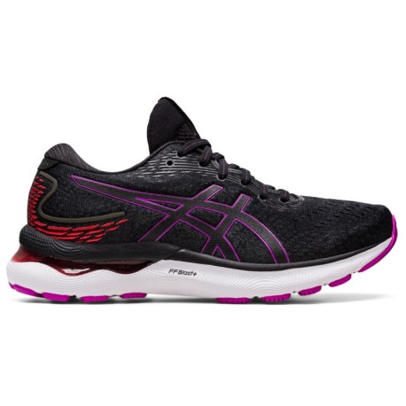 Asics Gel Nimbus 24 Nero Viola Rosso Scarpe Running Donna Acquista online su Sportland