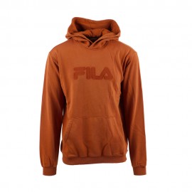 Fila Felpa Con Cappuccio Tono Su Tono Marrone Uomo