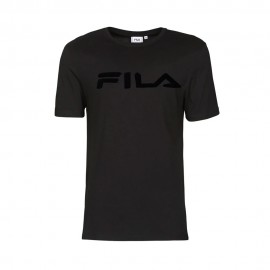 Fila T-Shirt Logo Tono Su Tono Nero Donna