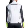 Brooks Maglia Running Manica Lunga Zip Run Visible Bianco Asphalt Nightlife Donna