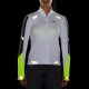 Brooks Maglia Running Manica Lunga Zip Run Visible Bianco Asphalt Nightlife Donna