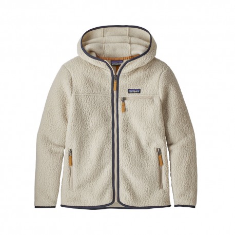 Patagonia Fleece Retro Pile Hoody Pelican Donna