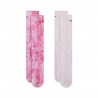 Nike Calzino Tie Dye Tris Pack Fuxia Uomo