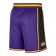 Nike Pantaloncini Basket Nba Lakers Pregm Viola Giallo Uomo