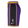 Nike Pantaloncini Basket Nba Lakers Pregm Viola Giallo Uomo