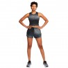 Nike Crop Top Running Df Swoosh Nero Reflective Argento Donna