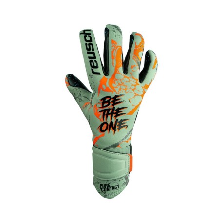 Reusch Guanti Calcio Pure Contact Fusion Verde Arancio Uomo