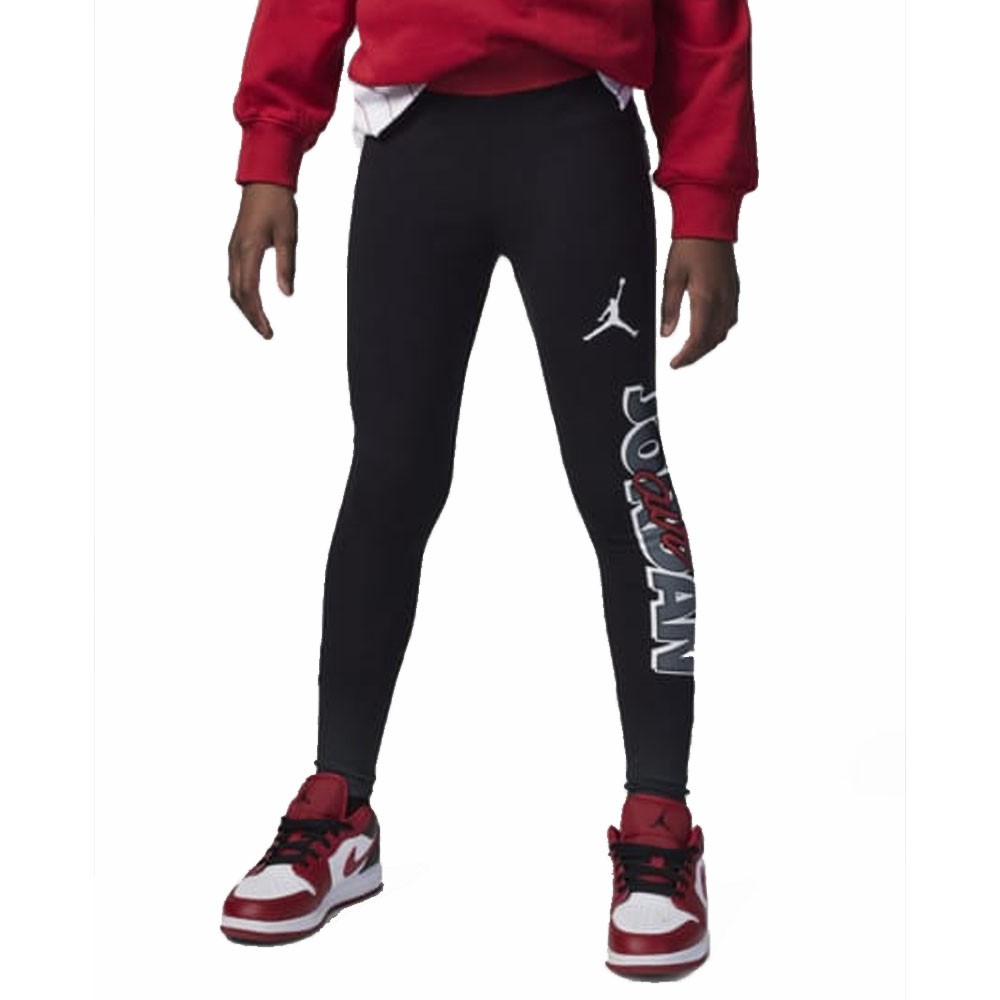 Image of Nike Leggings Big Logo Jordan Nero Bambina 13/15 Anni