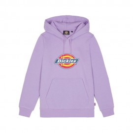 Dickies Felpa Con Cappuccio Big Logo Lilla Donna