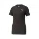 Puma T-Shirt Piquet Nero Donna