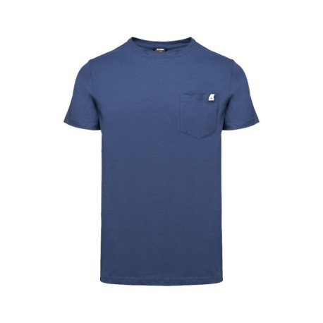 K-Way T-Shirt Taschino Blu Uomo