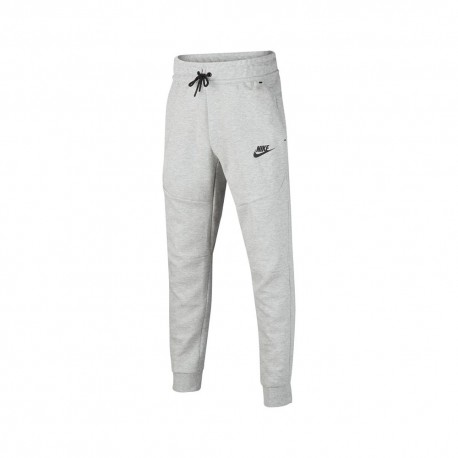 Nike Pantaloni Con Polsino Tech Fleece Grigio Bambino