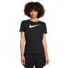 Nike Maglietta Palestra Logo Nero Donna