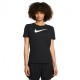 Nike Maglietta Palestra Logo Nero Donna