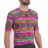 Sportful Maglia Ciclismo Glitch Bomber Multicolor Pink Uomo