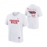 Nike T-Shirt Basket Nba Essent Bp Bulls Bianco Rosso Bambino