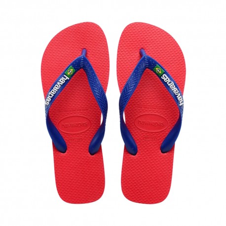 Havaianas Brasil Logo Rosso Infradito Mare Uomo Acquista online su Sportland