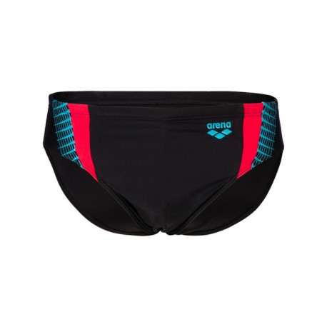 Arena Costume Intero Piscina Slip Threefold Nero Rosso Uomo