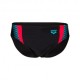 Arena Costume Intero Piscina Slip Threefold Nero Rosso Uomo