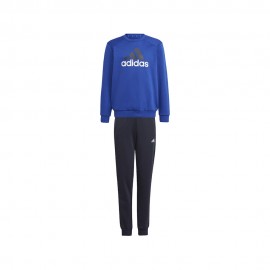 ADIDAS Completo Tuta Bambino Logo Senza Cappuccio Blu Nero Bambino