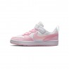 Nike Court Borough Low Recraft Ps Bianco Rosa - Scarpe Ginnastica Bambina