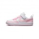 Nike Court Borough Low Recraft Ps Bianco Rosa - Scarpe Ginnastica Bambina