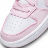 Nike Court Borough Low Recraft Gs Bianco Rosa - Scarpe Ginnastica Bambina