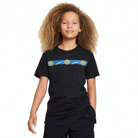 Nike Maglia Maniche Corte Inter Repeat Nero Blu Bambino - Acquista online  su Sportland