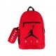 Nike Zaino Sportivo Logo Jordan Rosso Uomo