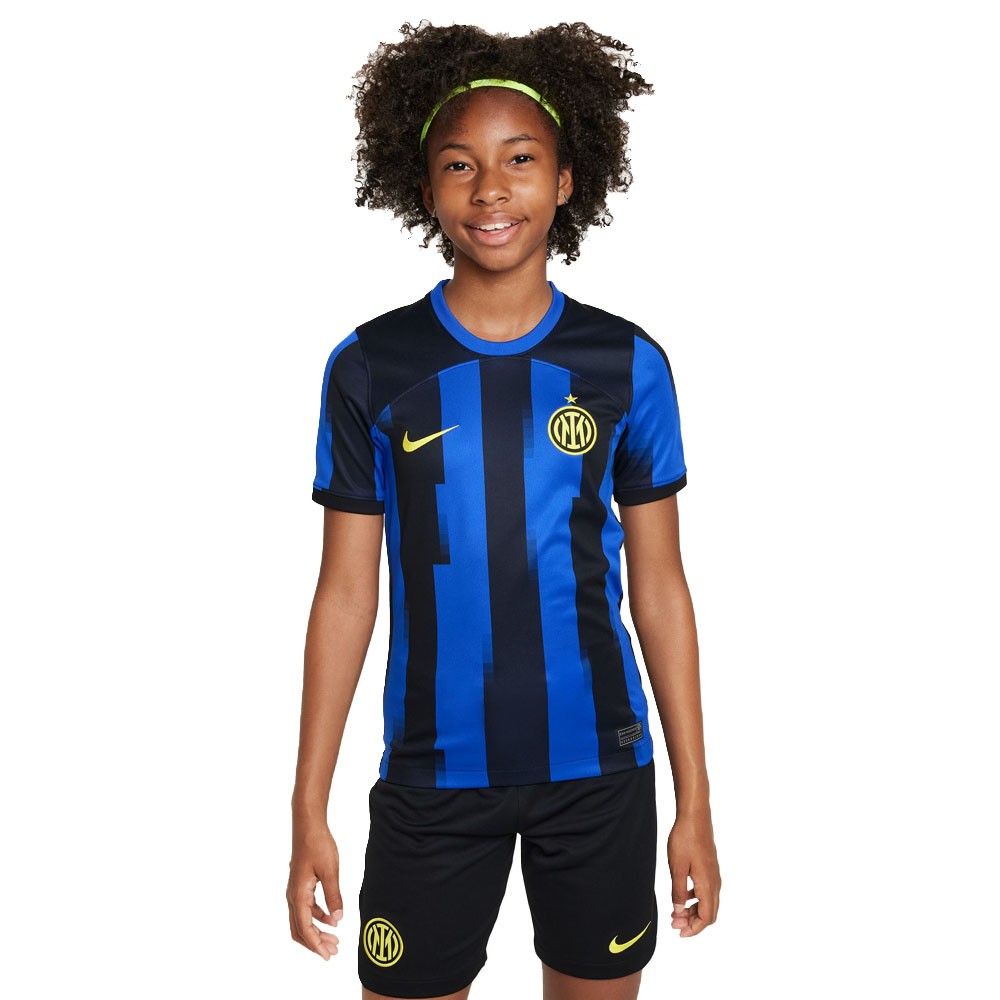 Nike Maglia Calcio Inter 23/24 Home Blu Nero Giallo Bambino - Acquista  online su Sportland