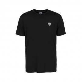 Ea7 T-Shirt Premium Logo Piccolo Nero Uomo