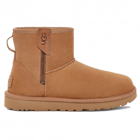 Ugg Classic Mini Bailey Zip Chestnut - Stivaletti Donna