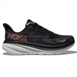 Hoka Clifton 9 Black/Rose Gold - Scarpe Running Donna