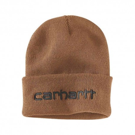 Carhartt Berretto Logo Marrone Uomo