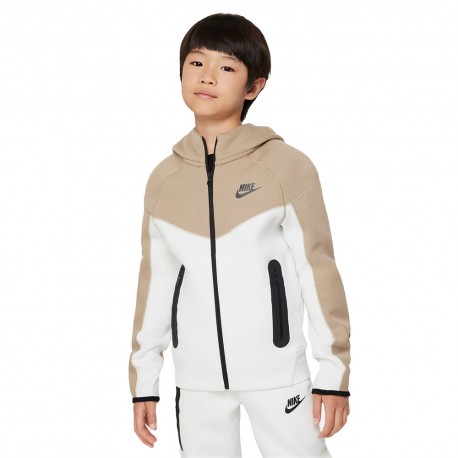 Nike Felpa Tech Fleece Beige Ragazzo