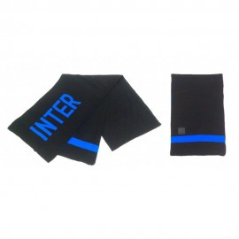 Imma Sciarpa Inter Jacquard Nero/Azzurro Uomo