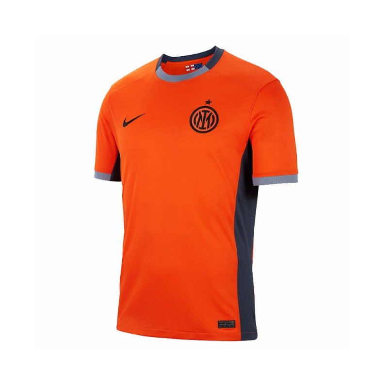 Nike Maglia Maniche Corte Inter 23 24 Third Arancio Blu Uomo - Acquista  online su Sportland