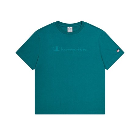 Champion T-Shirt Logo Verde Donna