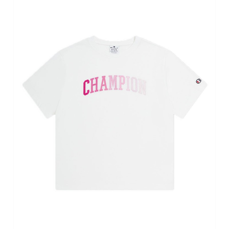 Champion T-Shirt Big Logo Bianco Donna - Acquista online su Sportland